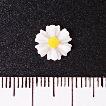 Jewelry Findings 'Daisy', 10mm, no hole, pack of 20