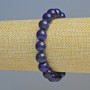 Lapis Lazuli Bracelet natural stone, smooth beads, diameter 10mm ± (stretch), length 18cm+