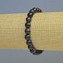 Aventurine Bracelet 'Night of Cairo' (synthetic) faceted bead, 8 mm diameter ± (stretch), length 18 cm+
