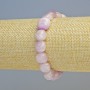 Kunzite Bracelet, natural gemstone, faceted beads, diameter 10x12 mm +/- (stretch), length 18 cm+