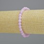 Kunzite Bracelet (synthetic acrylic) smooth beads, 6.5 mm diameter +/- (stretch), length 18 cm+