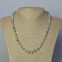 Labradorite Necklace with natural stone, smooth beads, 8 mm diameter, length 45–50 cm
