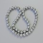 Hematite Beads AAA, Silver Color, 8 mm Diameter, 42 cm Length on Thread