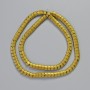 Hematite beads - snake zigzag wave, matte gold color, diameter 5×4×3 mm, length 40 cm, strand