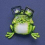 Brooch-pendant "Froglet in Glasses" 38x35mm +