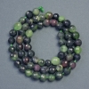 Zoisite natural stone beads, faceted round beads, diameter 6mm±, length 34cm+