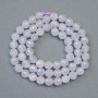 Natural Aquamarine gemstone beads, faceted round beads, diameter 6 mm ±, length 36 cm ±