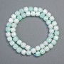 Faceted Angelite cube beads, 7x7 mm, length 37 cm ±