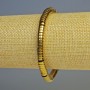 Hematite Bracelet with Rondelle Beads, Dark Gold Color, Diameter 6x2 mm, Length 18 cm, Stretch