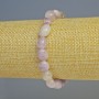 Kunzite bracelet, natural stone, faceted, diameter 13x9-8x7 mm, length 18 cm +/- stretch