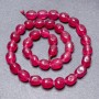 Synthetic Tourmaline Beads, Faceted, on Thread, 10×8 mm ±, Length 38 cm