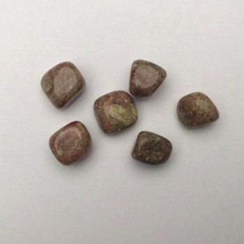 Souvenir Natural Epidote Stone (Jasper Variety) Tumbling 20x17 mm (+-) Packaging 100 g