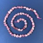 Tourmaline faceted beads 6-8×6 mm ± on thread, length 39 cm+