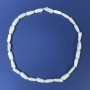 Natural Mother-of-Pearl Lentil Beads 14x5mm +/- on Thread, Length 39 cm+