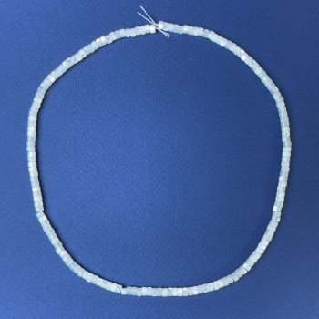 Natural mother-of-pearl Rondelle Beads 4x2mm on Thread, Length 39cm