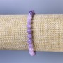 Bracelet Lepidolite Faceted Bead, Diameter 6mm+-, Length 18cm+- Stretch