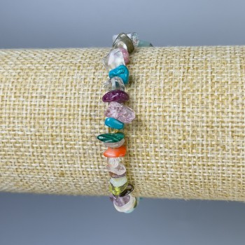 Bracelet Assortment Crumbs, diameter 7-9×2-4 mm, length 18 mm, stretch