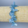 Aquamarine Nugget Bracelet, Nugget Size 10–18×5–7 mm, Length 18 cm, Stretch