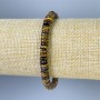 Tiger's Eye Rondelle Bracelet, diameter 6×2 mm, length 18 mm, stretch