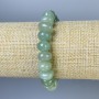 Faceted Jade Bracelet, 11×8 mm Beads, 18 cm Length, Stretch