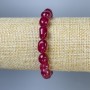 Bracelet with Toned Quartz and Synthetic Tourmaline — Faceted Beads, 10×8 mm, 18 cm length, Stretch