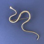 Snake Brooch in Golden Metal 98×50 mm+