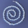 Moonstone beads, faceted ball, 6mm diameter, 36cm length on thread