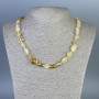 Citrine Faceted Bead Necklace, 8-14×8-12 mm, length 50 cm +/- with clasp