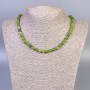 Jadeite Bead Necklace, Smooth Beads, 6 mm Diameter, approx. 45 cm Length, with Clasp