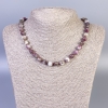 Tourmaline Necklace with Smooth Beads, 8 mm Diameter, 45 cm Length, with Clasp