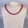 Tourmaline Necklace (Synthetic) - Faceted Beads, 8 mm Diameter, 50 cm Length, with Clasp