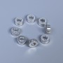 Bead insert findings, silver-colored metal, diameter 6×2.5 mm, hole diameter 2.8 mm, packaging 40 pcs