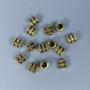 Bronze-colored bead insert finding, 5x5 mm diameter, hole diameter approx. 2.8 mm, packaging 50 pcs