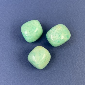 Amazonite natural stone souvenir drop bead ~ sizes 18-25mm (+/-) ~ weight 10-12g. +/- per piece (price per 100 g)
