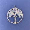 Pendant Tree of Life with Natural Fluorite Gem 31×36 mm+