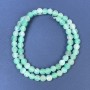 Frost Agate Beads on Thread, Smooth Round Bead, 6 mm Diameter ±, 35 cm Length ±