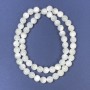 Mother-of-Pearl Beads on Fishing Line, Smooth Round Beads, 6mm Diameter, 39cm Length