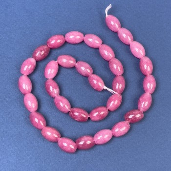 Tourmaline Beads on Thread, Grain Shape, 12x10 mm, Length 39 cm