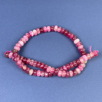 Tourmaline Rondelle Beads 8x5mm on Thread, Length 38 cm+