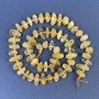Citrine Beads Faceted 9-13x4-6 mm, with 2 mm Seed Beads, on Thread, 40 cm Length