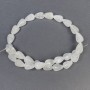 Drop-shaped rock crystal beads, natural stone, diameter 15x10 mm, hole diameter 1 mm, length 40 cm
