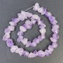 Amethyst Beads, Natural Unpolished Nuggets, diameter approximately 12–18 mm, hole diameter 1.5 mm, length 39 cm