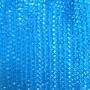 Blue Czech Crystal Beads on Thread, Transparent Faceted Rondelle, 8x6mm, 40cm Length ±