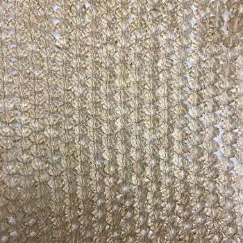 Beads of Czech Crystal on Beading Thread, Amber Transparent Faceted Rondelle, Diameter 8x6mm, Length 40-41 cm +