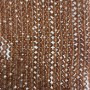 Beads Czech crystal on thread brown transparent faceted rondelle, diameter 8x6 mm + -, length 40 cm +