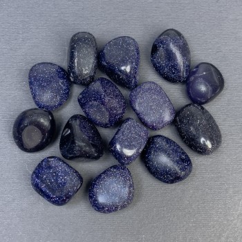 Blue Sand Aventurine, polished cabochons without holes, 15-21×9-16 mm (+/-) (per 100 g)
