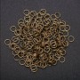 Jump rings, 7 mm diameter, bronze color, pack of 1000 g