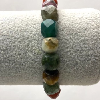 Bracelet Assorted Faceted Cube
