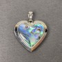 Halite Heart Pendant in Silver-Toned Metal, 29x28mm ± for Photo Storage