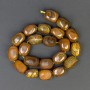Faceted Tiger's Eye Beads 18×13mm on thread, length 38 cm+